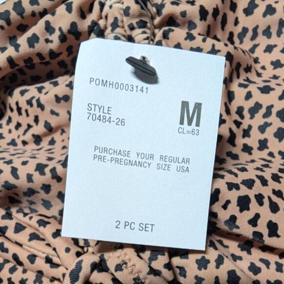 A Pea in the Pod Bikini Animal Print Maternity Swimwear Convertible NWT Medium - Picture 8 of 14